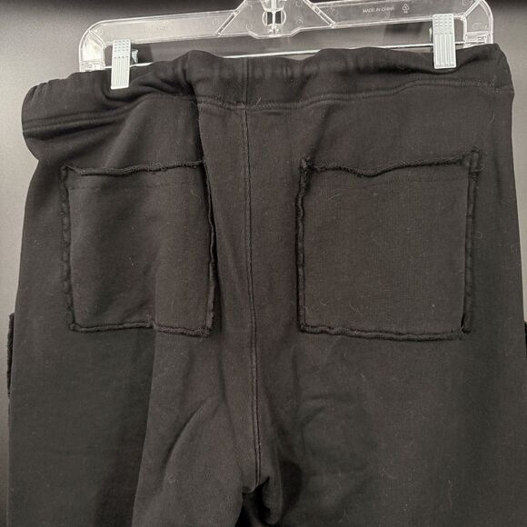 Frank & Eileen Eamon Pants Womens L Black Jogger Triple Fleece Minimal Comfort - Picture 3 of 6